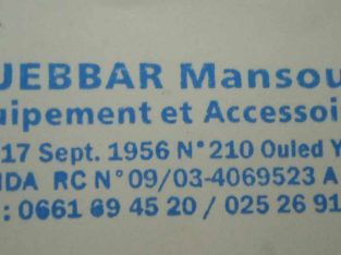 DJEBBAR Mansour Equipement et Accessoires
